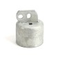 3" (2 7/8" OD) Domestic Chain Link Brace Rail Ends | Pressed Steel