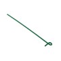8 1/4" (2 3/8" Posts) Domestic Chain Link 9 Gauge Pretied Fence Tie | Aluminum, Vinyl Coated Green - 100 Count