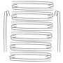 Chain Link 6 1/2" Domestic Steel Ties for Chain Link Fence - 12 Gauge (1,500 Ties Pack) - Made in the USA