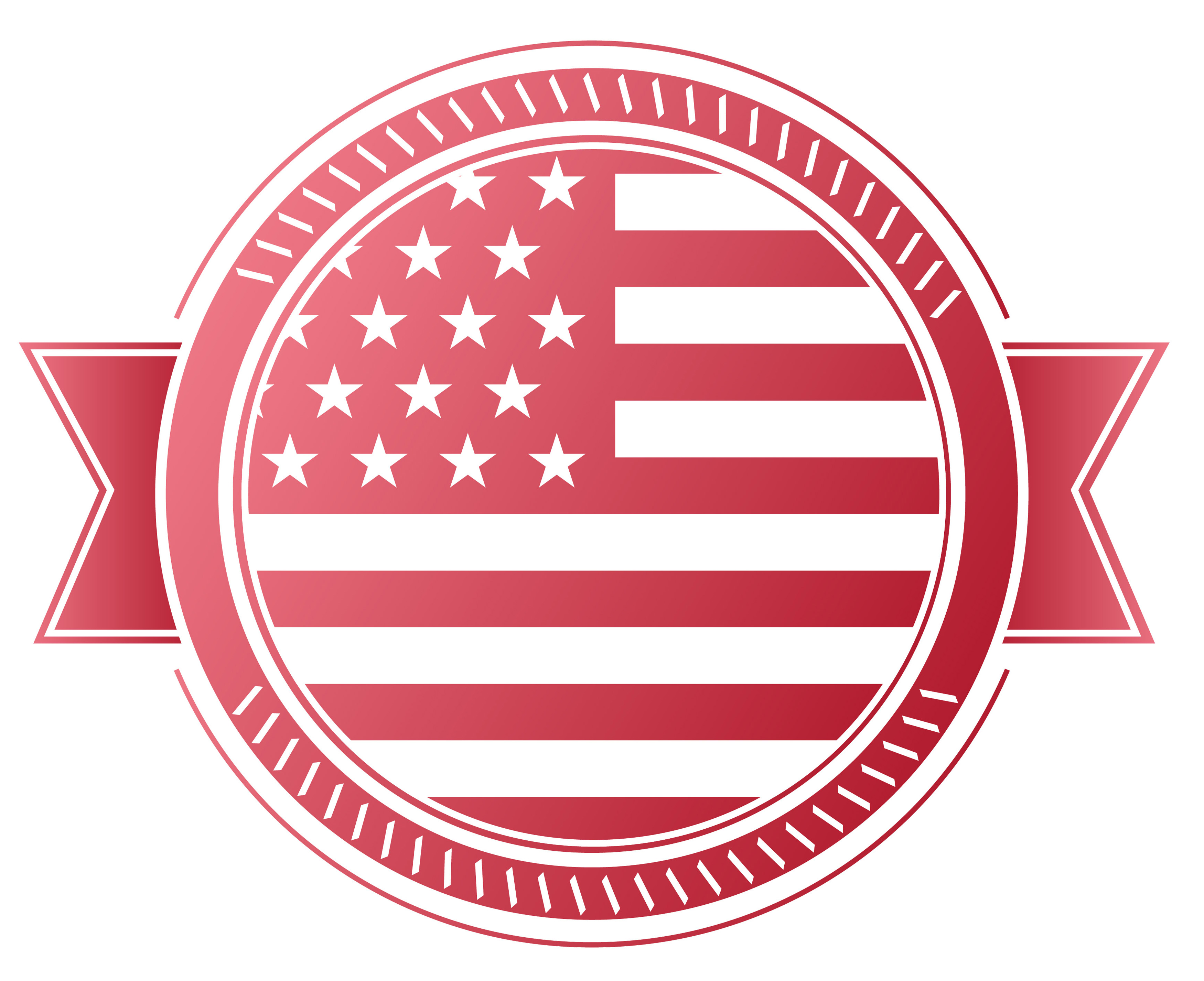 america badge red gradiant